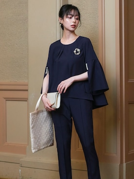 「アイテム（スーツセット）」を使った、RUIRUEBOUTIQUEさん（レディース・165cm）の秋コーディネート