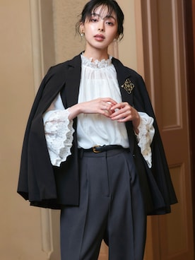 「アイテム（スーツセット）」を使った、RUIRUEBOUTIQUEさん（レディース・165cm）の秋コーディネート