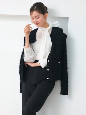 「アイテム（スーツセット）」を使った、RUIRUEBOUTIQUEさん（レディース・166cm）の秋コーディネート