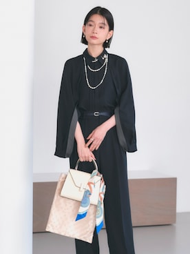 「ブローチ」｜RUIRUEBOUTIQUEさん（レディース・162cm）の冬コーディネート