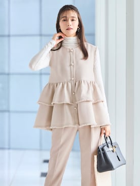 「オケージョンスタイル」｜RUIRUEBOUTIQUEさん（レディース・167cm）の冬コーディネート