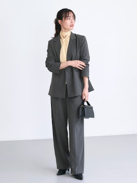 「アイテム（スーツセット）」を使った、RUIRUEBOUTIQUEさん（レディース・166cm）の冬コーディネート