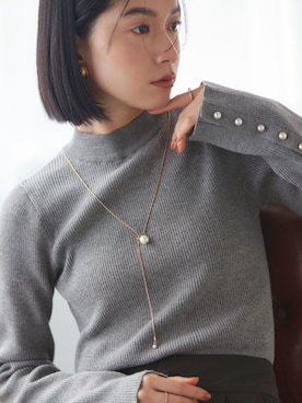 「リブニット」｜RUIRUEBOUTIQUEさん（レディース・162cm）の夏コーディネート