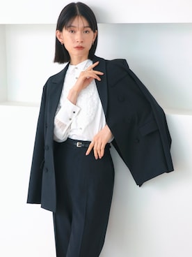 「アイテム（スーツセット）」を使った、RUIRUEBOUTIQUEさん（レディース・162cm）の秋コーディネート