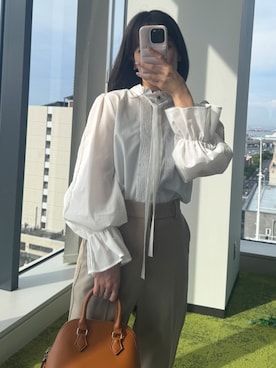 「アイテム（スーツセット）」を使った、RUIRUEBOUTIQUEさん（レディース・155cm）の秋コーディネート