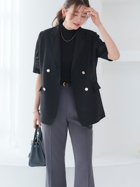 「アイテム（スーツセット）」を使った、RUIRUEBOUTIQUEさん（レディース・166cm）の春コーディネート