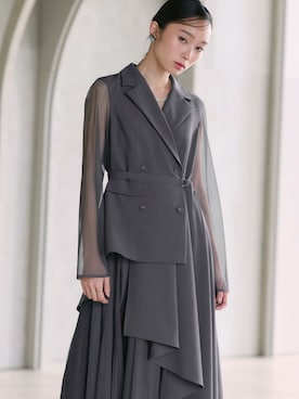 「RUIRUE BOUTIQUE（ルイルエブティック）のアイテム（ドレス）」を使った、RUIRUEBOUTIQUEさん（レディース・161cm）の春コーディネート
