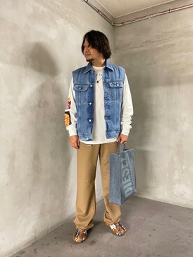 スラックスを使った ルミネエスト新宿 のメンズ人気ファッションコーディネート Wear