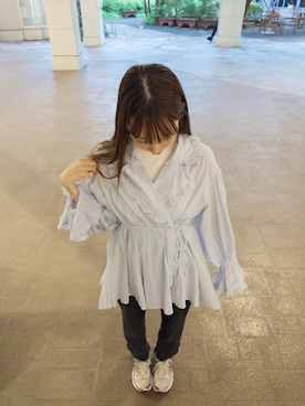 「COCO DEAL（ココディール）のアイテム」を使った、ayanoさん（レディース・156cm）の夏コーディネート