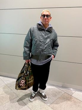 「WTAPS（ダブルタップス）のアイテム」を使った、dai5rouさん（メンズ・170cm）の冬コーディネート