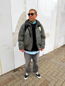 「アイテム（リング）」を使った、dai5rouさん（メンズ・170cm）の冬コーディネート