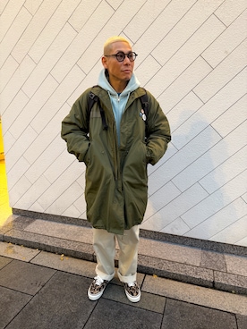 「アイテム（モッズコート）」を使った、dai5rouさん（メンズ・170cm）の秋コーディネート