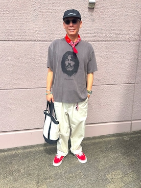 「アイテム（キャップ）」を使った、dai5rouさん（メンズ・170cm・30代）の夏コーディネート