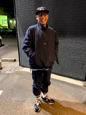 「アイテム（ナイロンジャケット）」を使った、dai5rouさん（メンズ・170cm・30代）の秋コーディネート