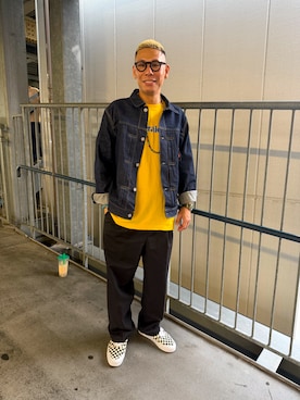 「アイテム（メガネ）」を使った、dai5rouさん（メンズ・170cm）の秋コーディネート