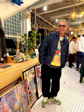 「アイテム（チノパンツ）」を使った、dai5rouさん（メンズ・170cm・40代）の冬コーディネート