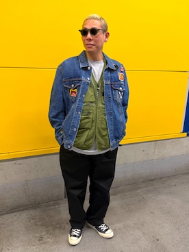 「Levi's（リーバイス）のアイテム（ジャケット/アウター）」を使った、dai5rouさん（メンズ・170cm）の春コーディネート