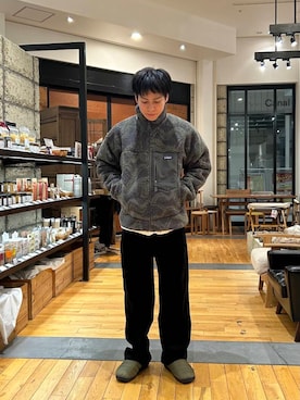 「アイテム（その他シューズ、グリーン系）」を使った、ほしださん（メンズ・170cm）の秋コーディネート