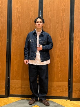 「Lee（リー）のアイテム（ジャケット/アウター）」を使った、ほしださん（メンズ・170cm）の冬コーディネート