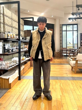 「clarks」｜「アイテム（その他アウター）」を使った、ほしださん（メンズ・170cm）の秋コーディネート