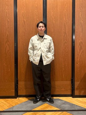 「春のジャケットスタイル」｜「アイテム（ブルゾン）」を使った、ほしださん（メンズ・170cm）の冬コーディネート