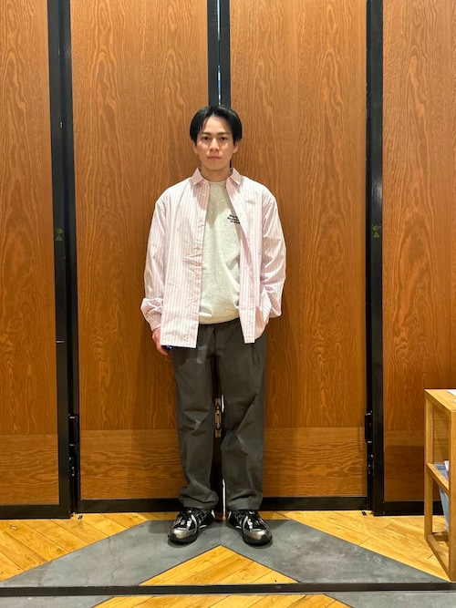 ストライプロングスリーブシャツ