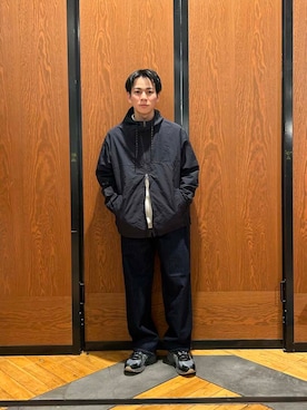 「EKAL（エカル）のアイテム（ジャケット/アウター）」を使った、ほしださん（メンズ・170cm）の冬コーディネート