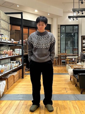 「アイテム（その他シューズ、グリーン系）」を使った、ほしださん（メンズ・170cm）の秋コーディネート