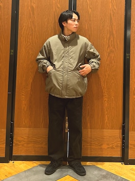 「秋のシャツ着こなし術」｜「アイテム（ジャケット/アウター）」を使った、ほしださん（メンズ・170cm）の秋コーディネート