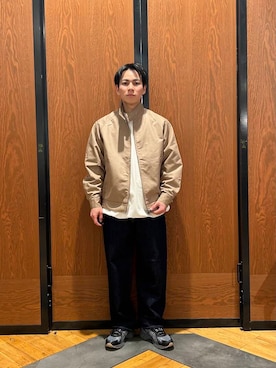 「EKAL（エカル）のアイテム（ジャケット/アウター）」を使った、ほしださん（メンズ・170cm）の冬コーディネート