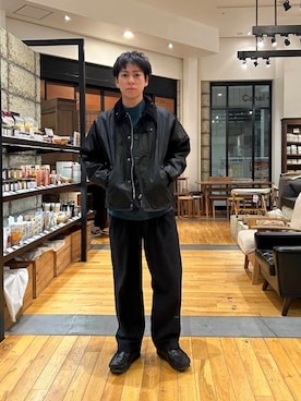 「clarks」｜「アイテム（その他アウター）」を使った、ほしださん（メンズ・170cm）の秋コーディネート