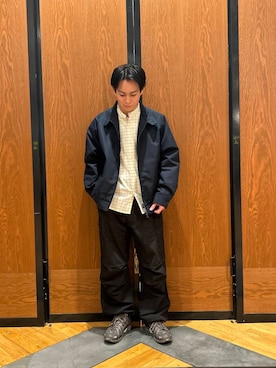 「EKAL（エカル）のアイテム（ジャケット/アウター）」を使った、ほしださん（メンズ・170cm）の春コーディネート