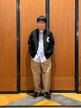 「アイテム（カーディガン/ボレロ）」を使った、ほしださん（メンズ・170cm）の冬コーディネート