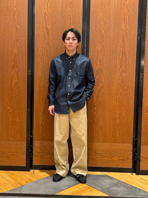 LIFE STYLE TAILOR　デニムボタンダウンシャツ