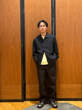 「FORK&SPOON（フォークアンドスプーン）のFORK&SPOON　フレンチドリルピグメントチノパンツ（その他パンツ）」を使った、ほしださん（メンズ・170cm）の春コーディネート