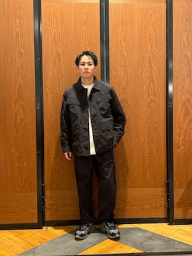 「Snow Peak（スノーピーク）のアイテム（ブルゾン）」を使った、ほしださん（メンズ・170cm）の冬コーディネート