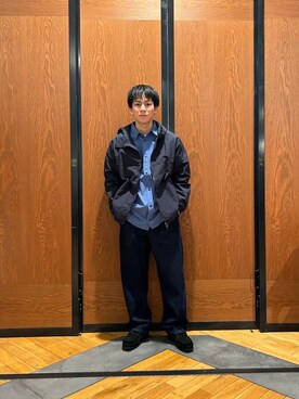 「EKAL（エカル）のアイテム（ジャケット/アウター）」を使った、ほしださん（メンズ・170cm）の冬コーディネート