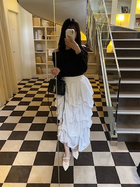 「efill（エフィル）のアイテム」を使った、𝘮𝘪𝘮𝘪さん（レディース・162cm）の夏コーディネート