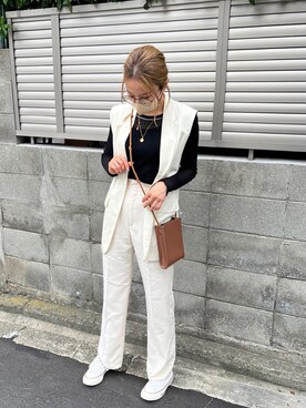 「H&M（エイチ・アンド・エム）のアイテム（その他アウター）」を使った、aiさん（レディース・161cm）の夏コーディネート