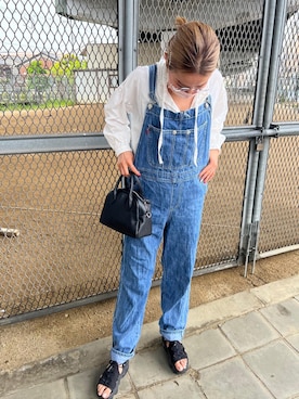 「EFOLE（エフォル）のMini boston shoulder bag / ミニボストン ショルダー バッグ（ボストンバッグ）」を使った、aiさん（レディース・161cm）の春コーディネート