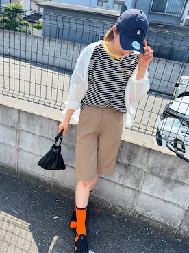 「ボーイッシュ」｜aiさん（レディース・161cm）の夏コーディネート