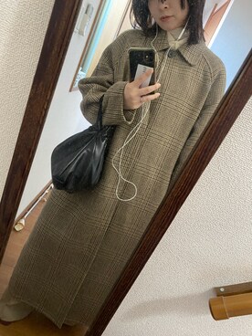 「TODAYFUL（トゥデイフル）のアイテム（その他アウター）」を使った、のんさん（レディース・161cm）の冬コーディネート