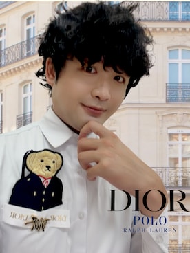 「Handmade（ハンドメイド）のアイテム（トップス）」を使った、James laurentさん（メンズ・176cm）の春コーディネート