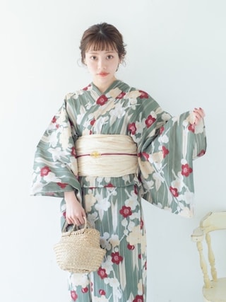 まるちゃんコラボ utatane マスタード浴衣