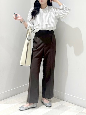 「アイテム（バレエシューズ）」を使った、ぽてとさん（レディース・158cm・20代）の夏コーディネート