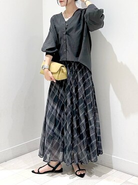 「WING（ウイング）のアイテム」を使った、ぽてとさん（レディース・158cm）の秋コーディネート