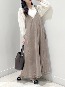 「アイテム（タンクトップ）」を使った、ぽてとさん（レディース・158cm・20代）の夏コーディネート