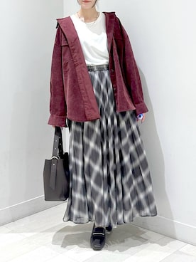 「体型カバー」｜ぽてとさん（レディース・158cm）の秋コーディネート