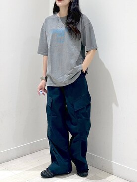 「体型カバー」｜ぽてとさん（レディース・158cm）の夏コーディネート