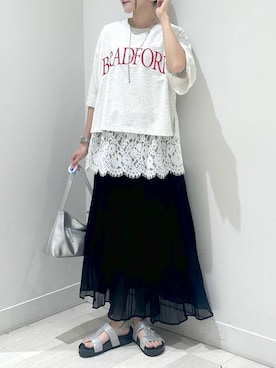 「アイテム（タンクトップ）」を使った、ぽてとさん（レディース・158cm・20代）の夏コーディネート